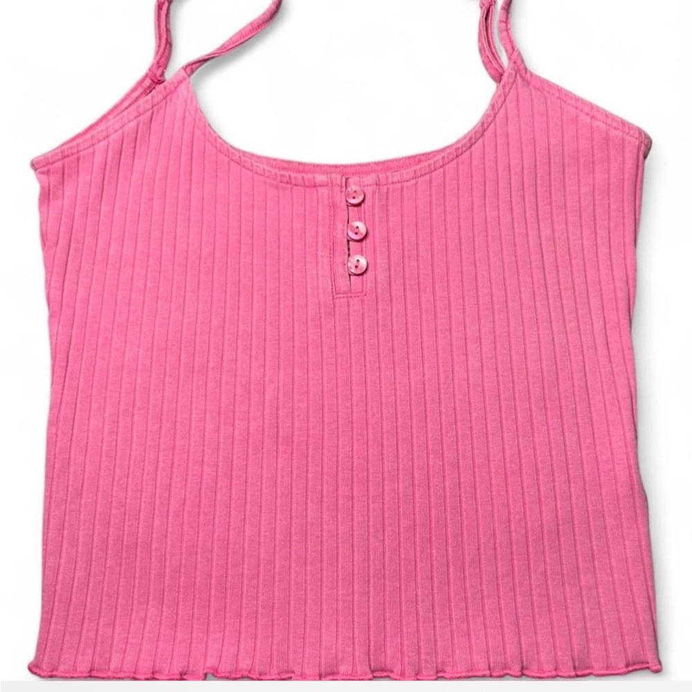 American Eagle Outfitters Pink Ribbed Camisole S